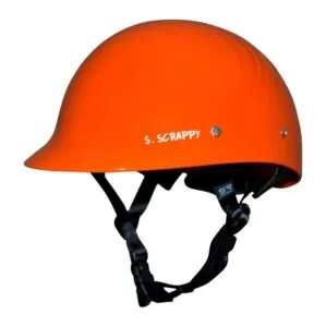 Shred Ready Super Scrappy helmet in orange color. Available at Riverbound Sports.