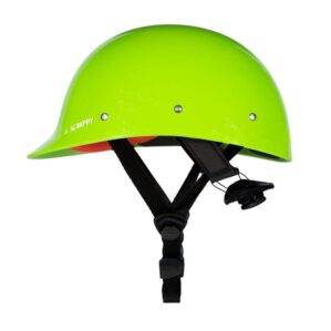 Shred Ready Super Scrappy helmet in flash green color side view. Available at Riverbound Sports.