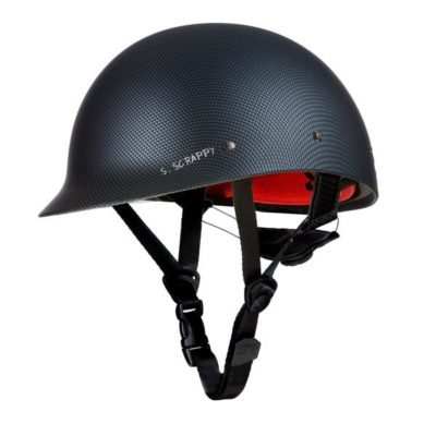 Shred Ready Super Scrappy helmet in black carbon color. Available at Riverbound Sports.