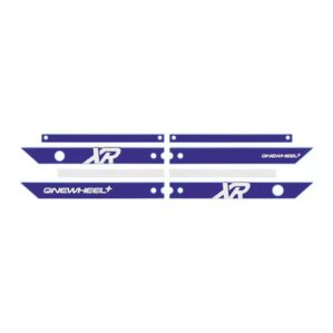OneWheel XR Rail Guards in purple with white XR. Available at Riverbound Sports in Tempe, Arizona.