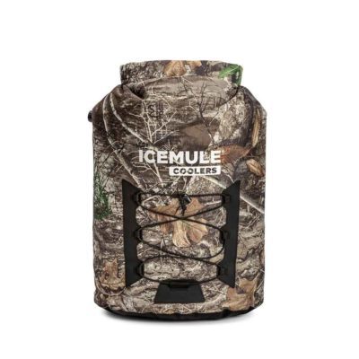 IceMule Pro Large cooler in RealTree Edge print.