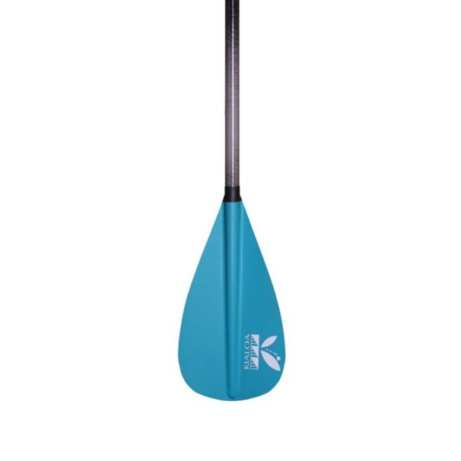 Makai by Kialoa Light blue dehidel SUP blade face.