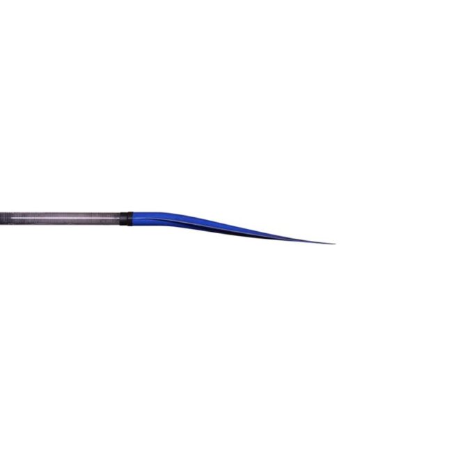 Kialoa 'Uhane SUP all around paddle blade angle in blue.
