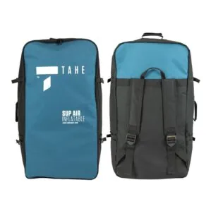 Tahe SUP-Yak backpack in teal blue and black.