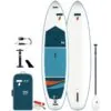 The 2021 Tahe Outdoors Beach Wing 11' x 32" inflatable paddle board package. Includes SUP, adjustable paddle, leash, bag, pump andd repair kit.