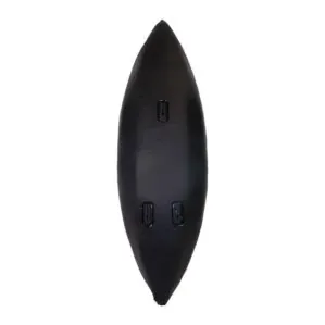 Tahe Inflatable Beach LP2 kayak in black bottom view.