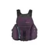 The Astral Layla life jacket front view in eggplant color. Available at Riverbound Sports in Tempe, Arizona.
