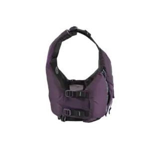 The Astral Layla life jacket side view in eggplant color. Available at Riverbound Sports in Tempe, Arizona.