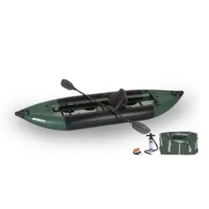 Sea Eagle solo fishing kayak with angler pro package.