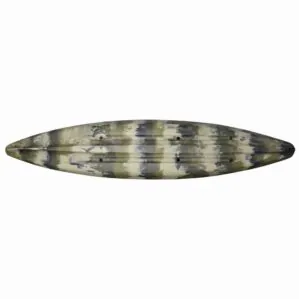 Seastream Openwater kayak in terra camo color bottom view.