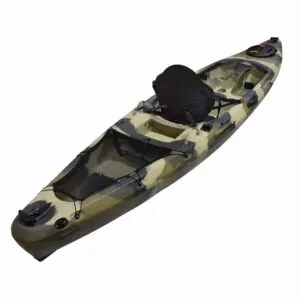 Seastream Openwater kayak in terra camo color back view.