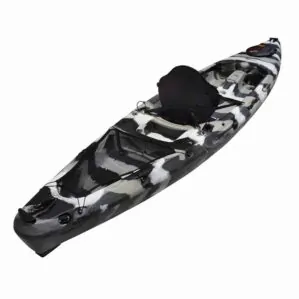 Seastream Openwater kayak in urban camo color back view.