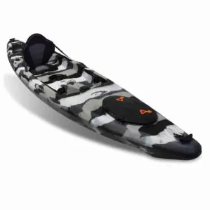 Seastream Openwater kayak in urban camo color front view.