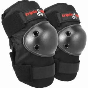 Triple Eight Elbow savers in black.