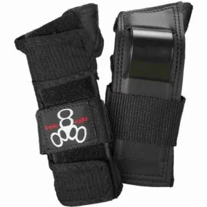 Triple Eight Wristsavers in black.