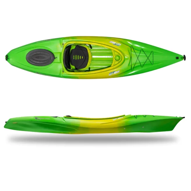 The Seastream GT 10'6" sit-in kayak, Firefly color. Available at Riverbound Sports in Tempe, Arizona.
