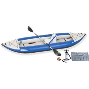 Sea Eagle 380X Solo inflatable kayak deluxe package.