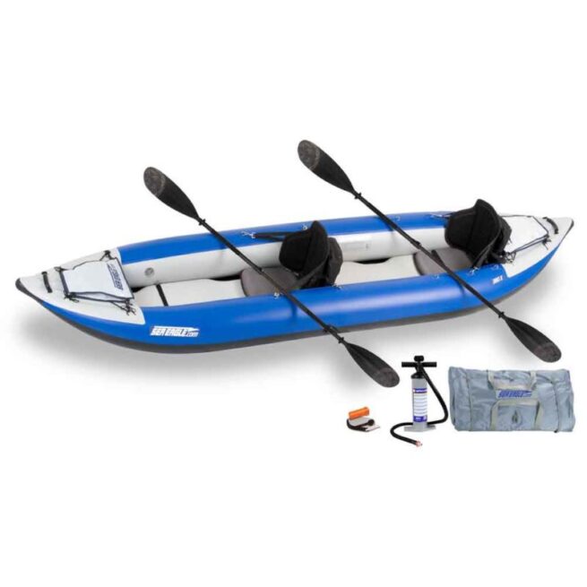 Sea Eagle 380X pro carbon inflatable kayak tandem package.