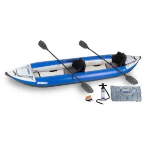 Sea Eagle 420X inflatable kayak tandem package.