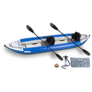 Sea Eagle 420X pro carbon inflatable kayak tandem package.