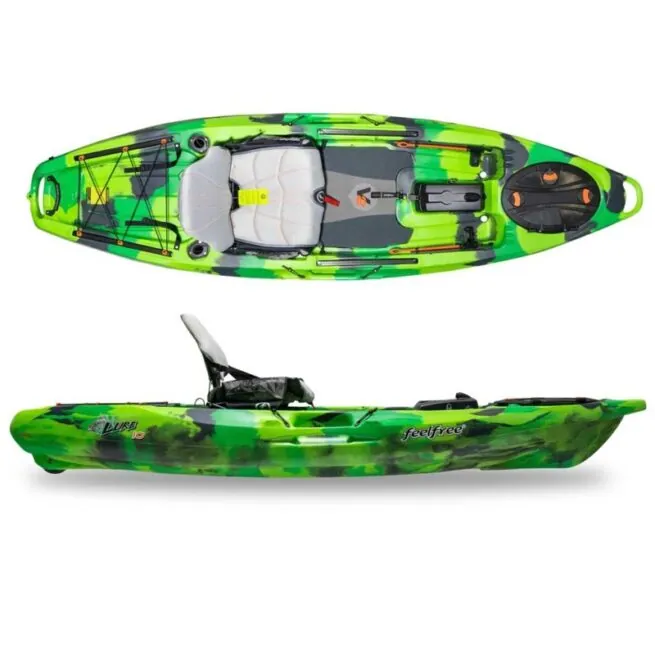 The Lure 10 V2 fishing kayak in green flash. Available at Riverbound Sports in Tempe, Arizona.