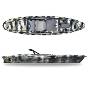 3 Waters kayaks Big Fish 120 Angler in urban camo. Available at Riverbound Sports in Tempe, Arizona.
