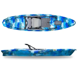 3 Waters kayaks Big Fish 120 Angler in wave camo. Available at Riverbound Sports in Tempe, Arizona.