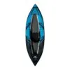 Aquaglide Chinook 90 inflatable kayak deck view in blue.