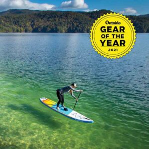 Outside magazine 2021 Gear of the Year. The Badfish SUP Flyweight ad.