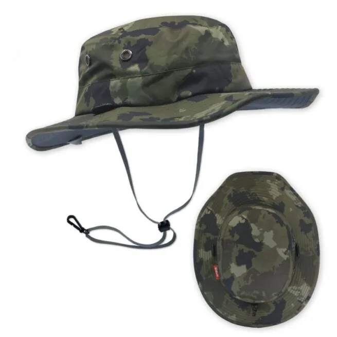 The Shelta Hats Seahawk 50+ UV protective hat in o.d. camo.