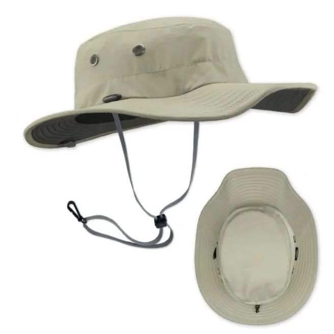The Shelta Hats Seahawk 50+ UV protective hat in field khaki.