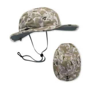 Shelta Hats Raptor Narrow Brimmed sun hat in desert camo. Available at Riverbound Sports in Tempe, Arizona.