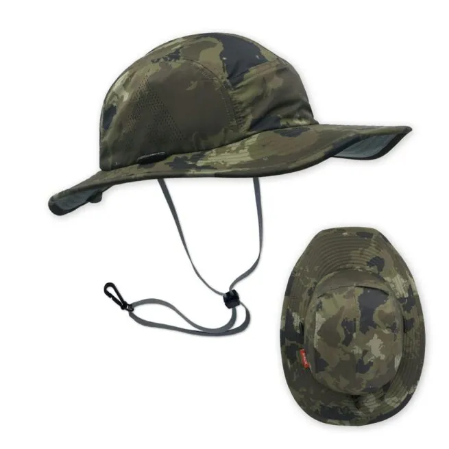 Shelta Hats Raptor Narrow Brimmed sun hat in od camo. Available at Riverbound Sports in Tempe, Arizona.