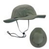The Shelta Firebird V2 UV 50+ Protective hat in dirty olive.