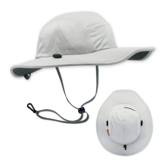 The Shelta Firebird V2 UV 50+ Protective hat in light silver.