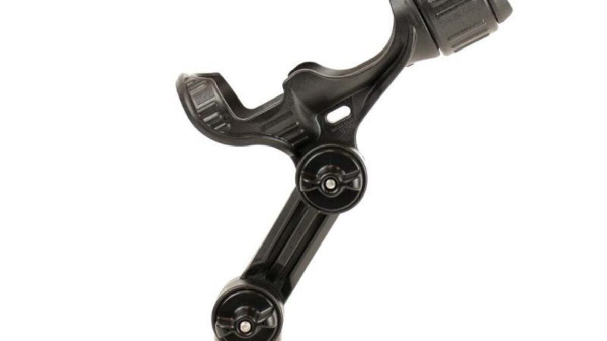 YakAttack Omega Pro Rod Holder LockNLoad Track Mount Base