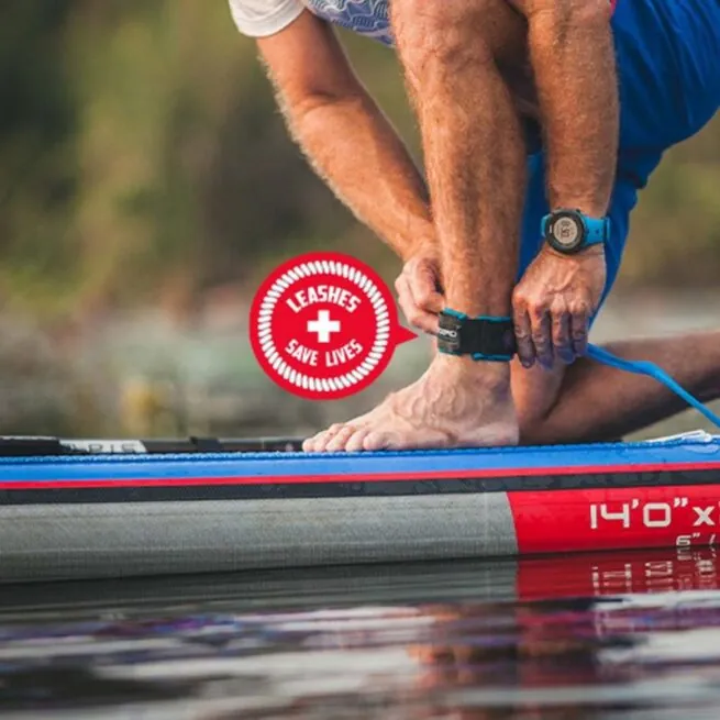 Starboard leash. Available at Riverbound Sports in Tempe, Arizona.