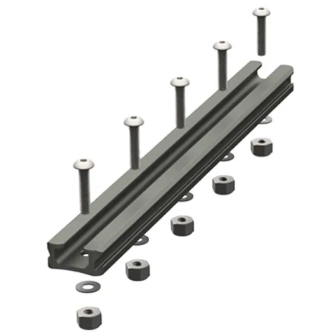 YakAttack 8" GearTrac GT9008 stainless steel track and mounting screws.