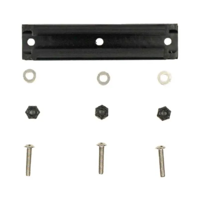 YakAttack track in black with stainless nut and bolts.