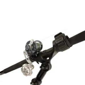 YakAttackk Omega Pro Rod Holder with fishing rod.