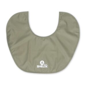 The Shelta Hats Neck Shield in khaki color.