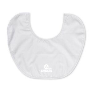 The Shelta Hats Neck Shield in light silver color.