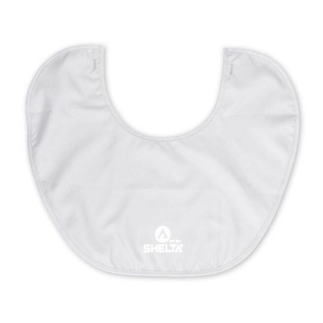 The Shelta Hats Neck Shield in light silver color.