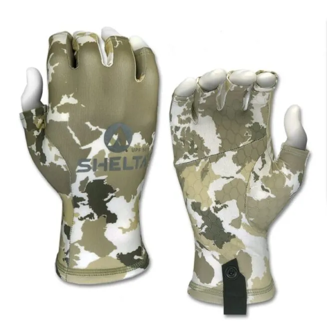 Shelta Sun Gloves in F.C. camo top and palm.