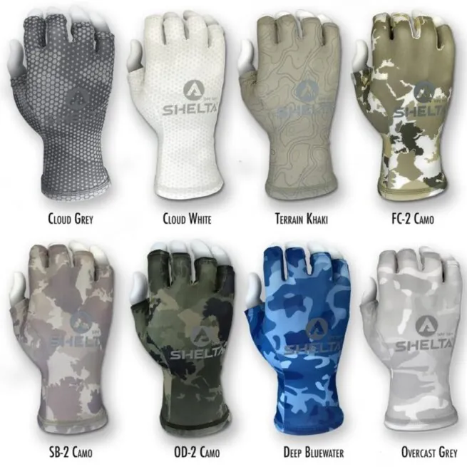 Shelta Sun Gloves in multiple colors.