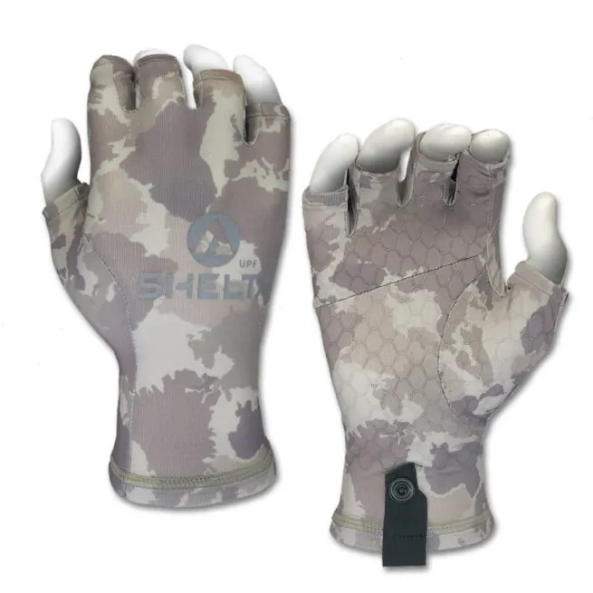 Shelta Sun Gloves in S.B. camo top and palm.
