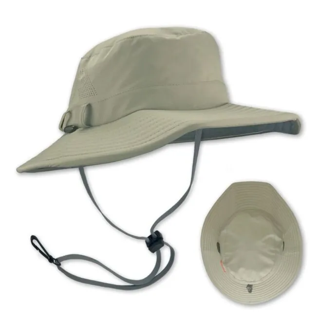 Shelta Hats Condor Wide Angle Brimmed sun hat in khaki. Available at Riverbound Sports in Tempe, Arizona.