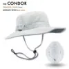 Shelta Hats Condor Wide Angle Brimmed sun hat in light silver. Available at Riverbound Sports in Tempe, Arizona.