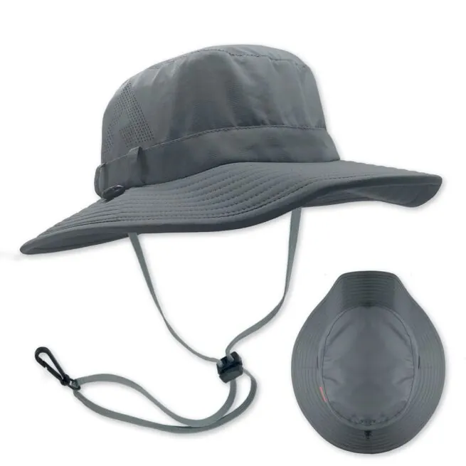 Shelta Hats Condor Wide Angle Brimmed sun hat in storm grey. Available at Riverbound Sports in Tempe, Arizona.