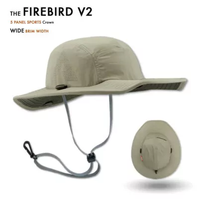 Shelta Hats Firebird Wide Brimmed sun hat in khaki. Available at Riverbound Sports in Tempe, Arizona.